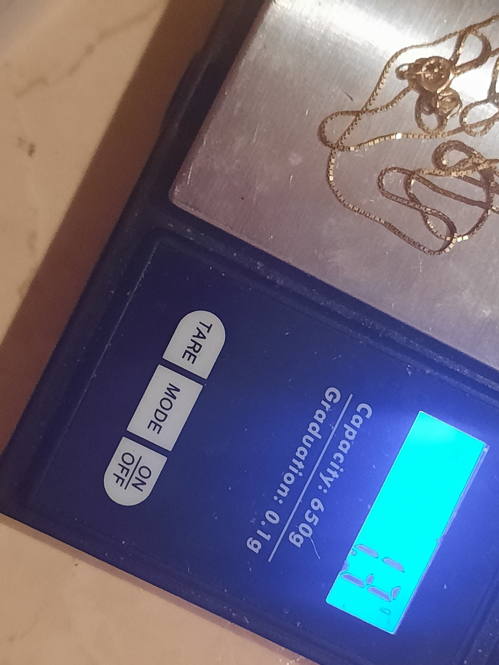 Solid 10KT Yellow Gold Box Chain Repair or Scrap 10K